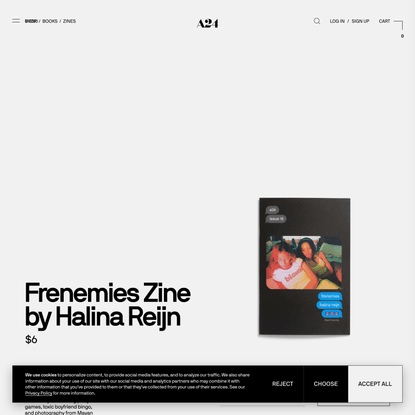 Frenemies Zine by Halina Reijn