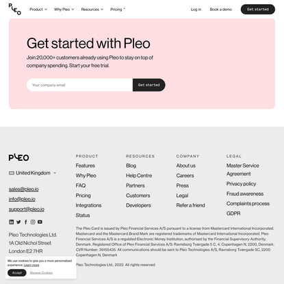 Smarter spending for your business - Pleo