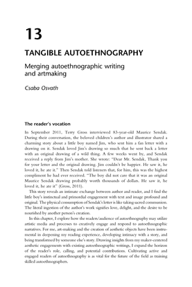 Tangible Autoethnography