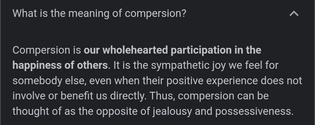 What is the meaning of compersion?