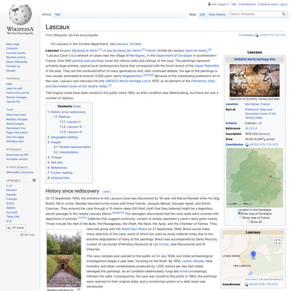 Lascaux - Wikipedia