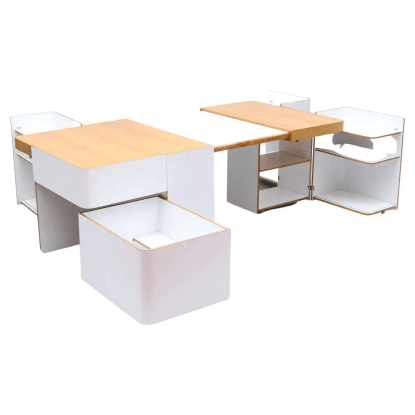 Expandable Desk by Roberto Pamio, Renato Toso and Noti Massari for Stilwood/Italy For Sale at 1stDibs