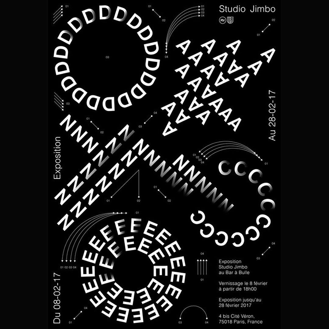 Love the type play on this poster by @studio.jimbo⠀ .⠀ .⠀ .⠀ #graphicdesign #typography #font #posterdesign #color #designstudio #eyeondesign ⠀