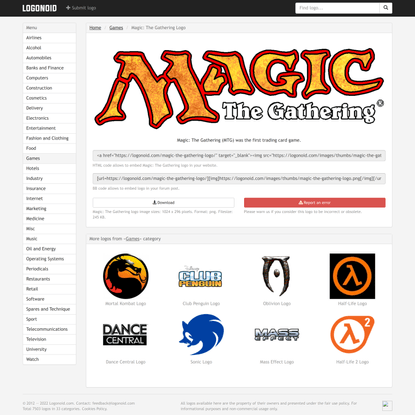 Magic: The Gathering Logo on Logonoid.com