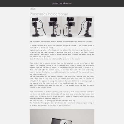 Prosthetic Photographer