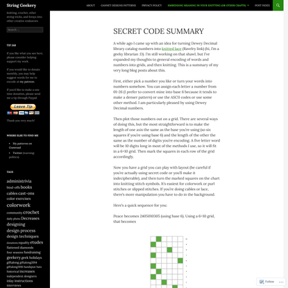 Secret code summary