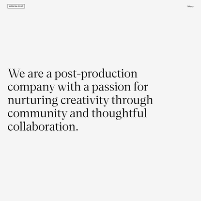 Home — Modern Post