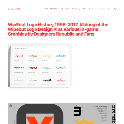 WipEout Logo History &amp; Making of WipEout Logo - The Logo Smith