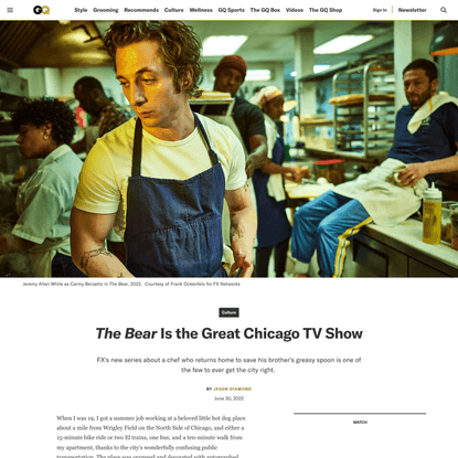 ‘The Bear’ Is the Great Chicago TV Show