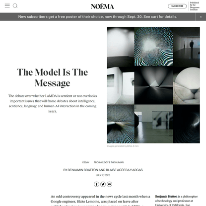 The Model Is The Message | NOEMA