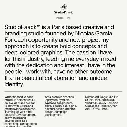 Info – StudioPaack