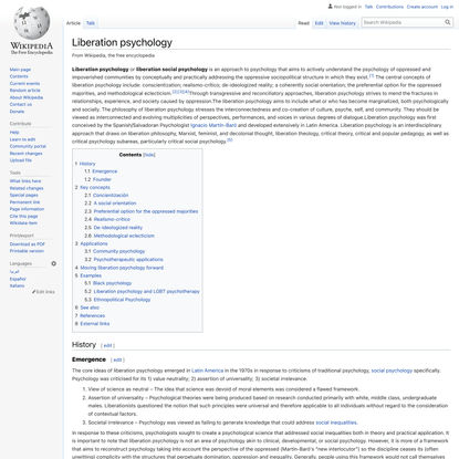 Liberation psychology - Wikipedia