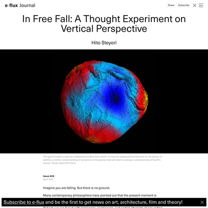In Free Fall: A Thought Experiment on Vertical Perspective - Journal #24 April 2011 - e-flux