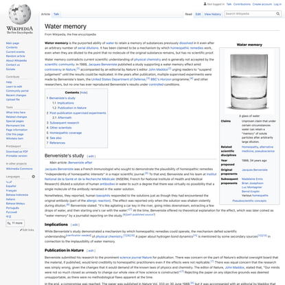 Water memory - Wikipedia
