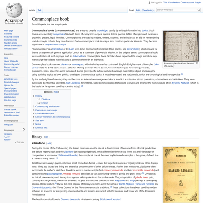 Commonplace book - Wikipedia