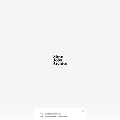 The Steve Jobs Archive