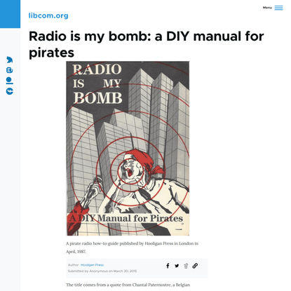 Radio is my bomb: a DIY manual for pirates