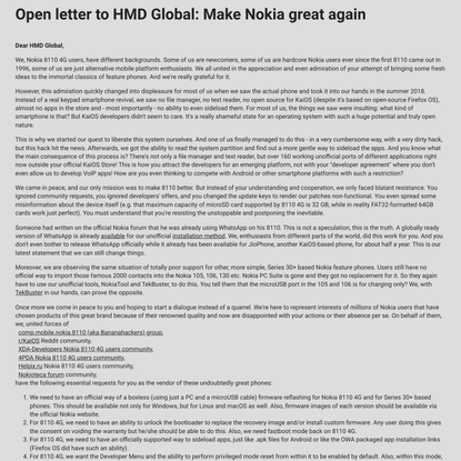 Open letter to HMD Global: Make Nokia great again
