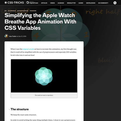 Simplifying the Apple Watch Breathe App Animation With CSS Variables | CSS-Tricks