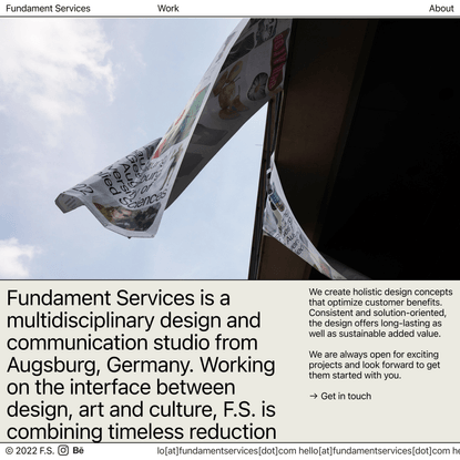 Home — Fundament Services Design Studio