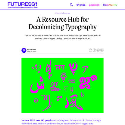 A Resource Hub for Decolonizing Typography