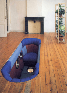 Bastienne Kramer, Cocoon, front room second floor. Documentation of the first edition of Welcome Stranger in 1992. Image: Cary Markerink