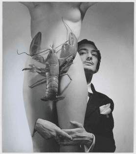 Salvador Dalí with Lady and Lobster