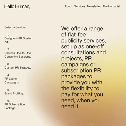 Services — Hello Human,