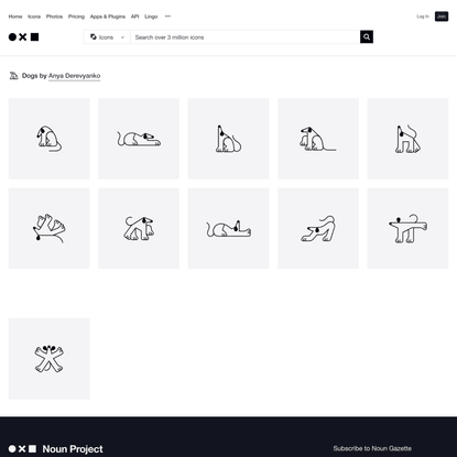 Dogs Icon Collection by Anya Derevyanko | Noun Project