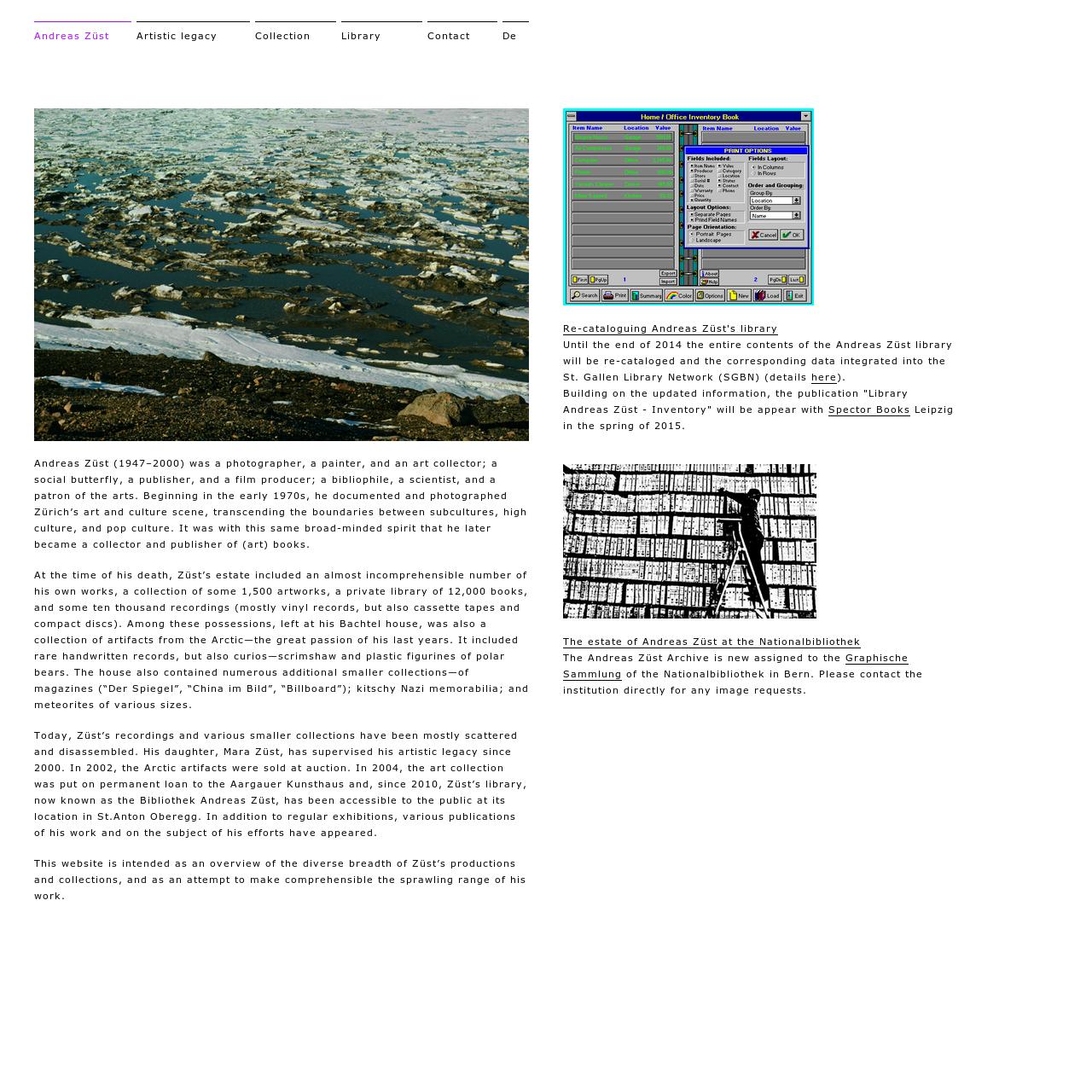Andreas Züst: Photographs