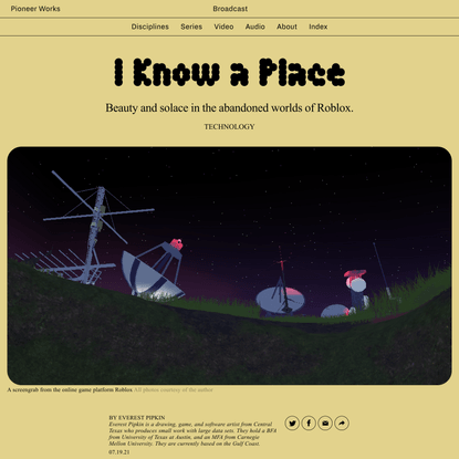 I Know a Place