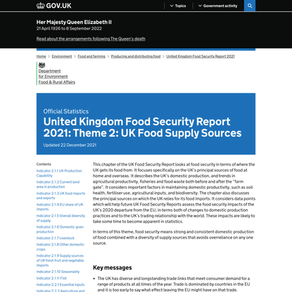 United Kingdom Food Security Report 2021: Theme 2: UK Food Supply Sources