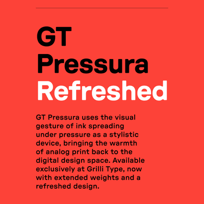 GT Pressura Typeface
