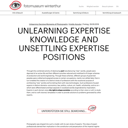 Unlearning Expertise Knowledge and Unsettling Expertise Positions