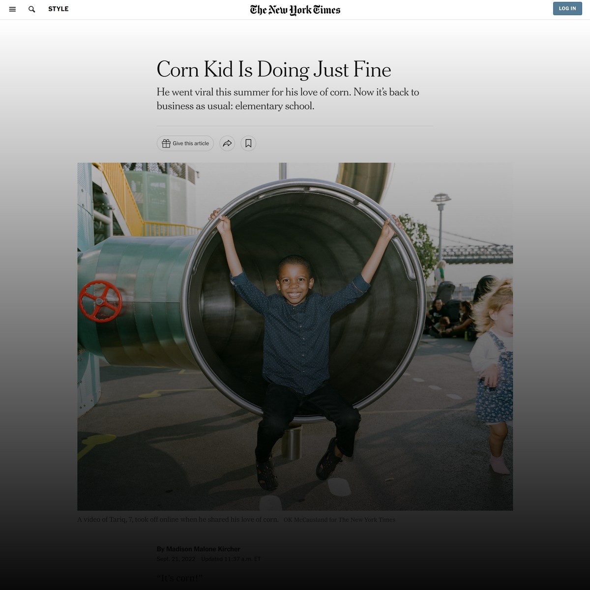 Corn Kid Is Doing Just Fine — Are.na