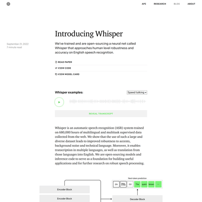 Introducing Whisper