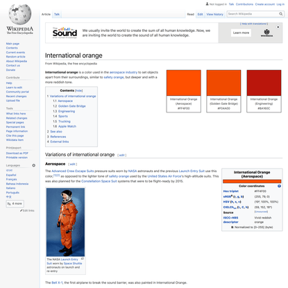 International orange - Wikipedia