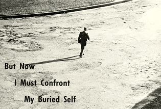 “But now I must confront my buried self.“  From Eastern Mennonite College’s 1966 yearbook. 