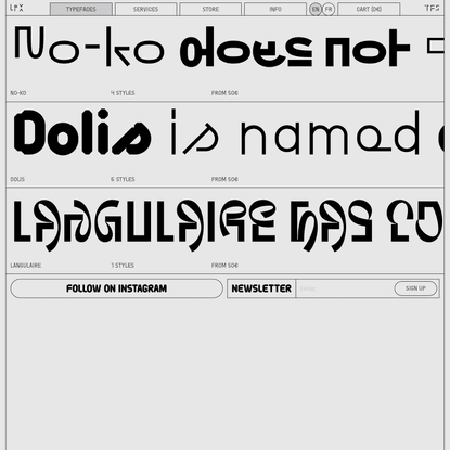 Typefaces - Loris Pernoux
