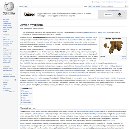 Jewish mysticism - Wikipedia