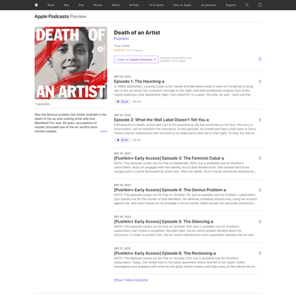 ‎Death of an Artist on Apple Podcasts