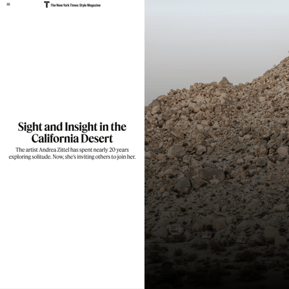Sight and Insight in the California Desert (Published 2017)