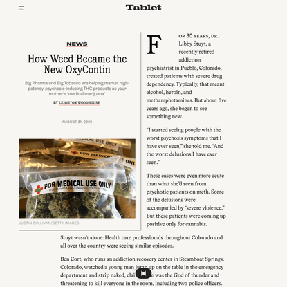 How Weed Became the New OxyContin - Tablet Magazine