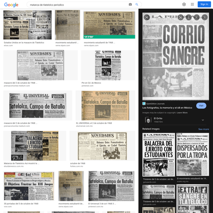 matanza de tlatelolco periodico - Google Search