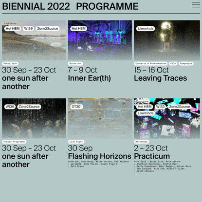 Sonic Acts Biennial 2022: Festival celebrating art, technology and science. | Biennial/biennial-2022/programme