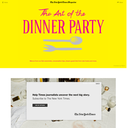 The Art of the Dinner Party (Published 2017)
