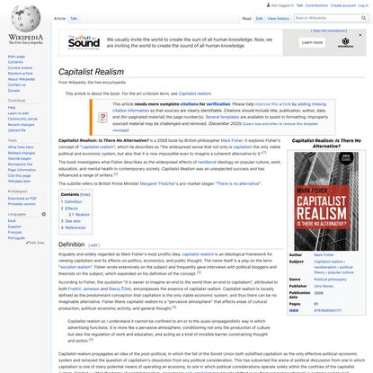 Capitalist Realism - Wikipedia
