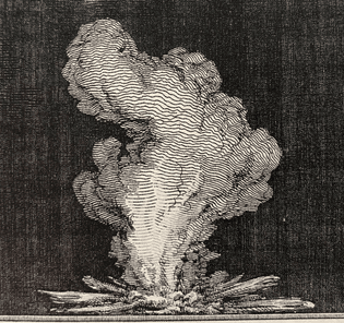 Detail of an Etching of a Fireplace