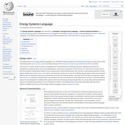 Energy Systems Language - Wikipedia