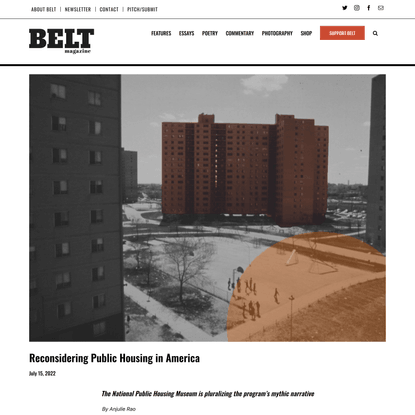 Reconsidering Public Housing in America - Belt Magazine